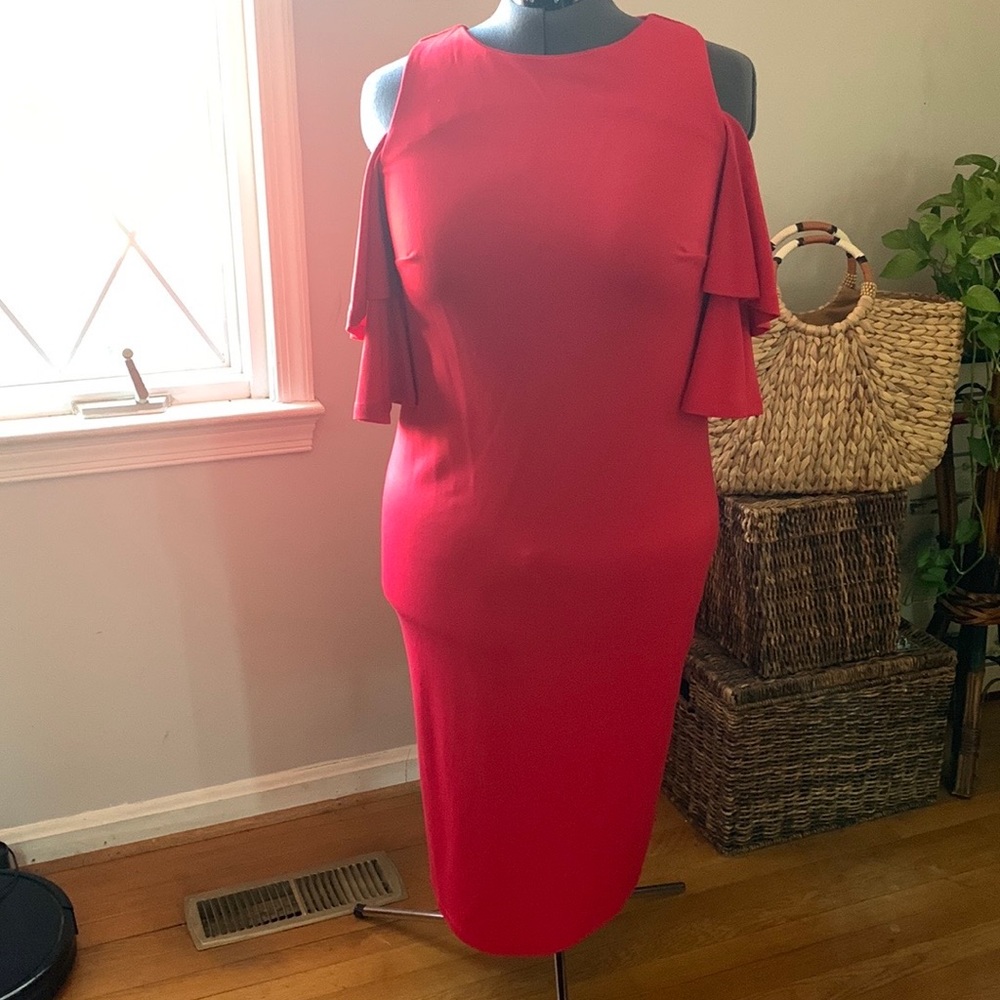 Eloquii cold shoulder dress